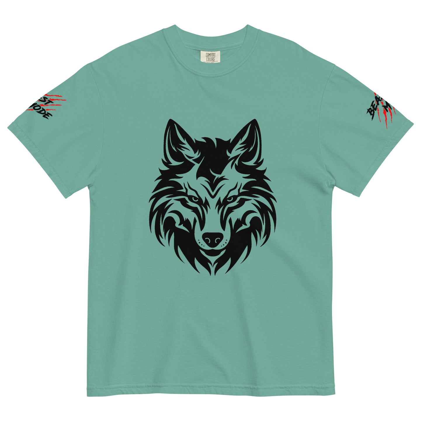Beast Mode Wolf Unisex Garment-Dyed Heavyweight T-shirt