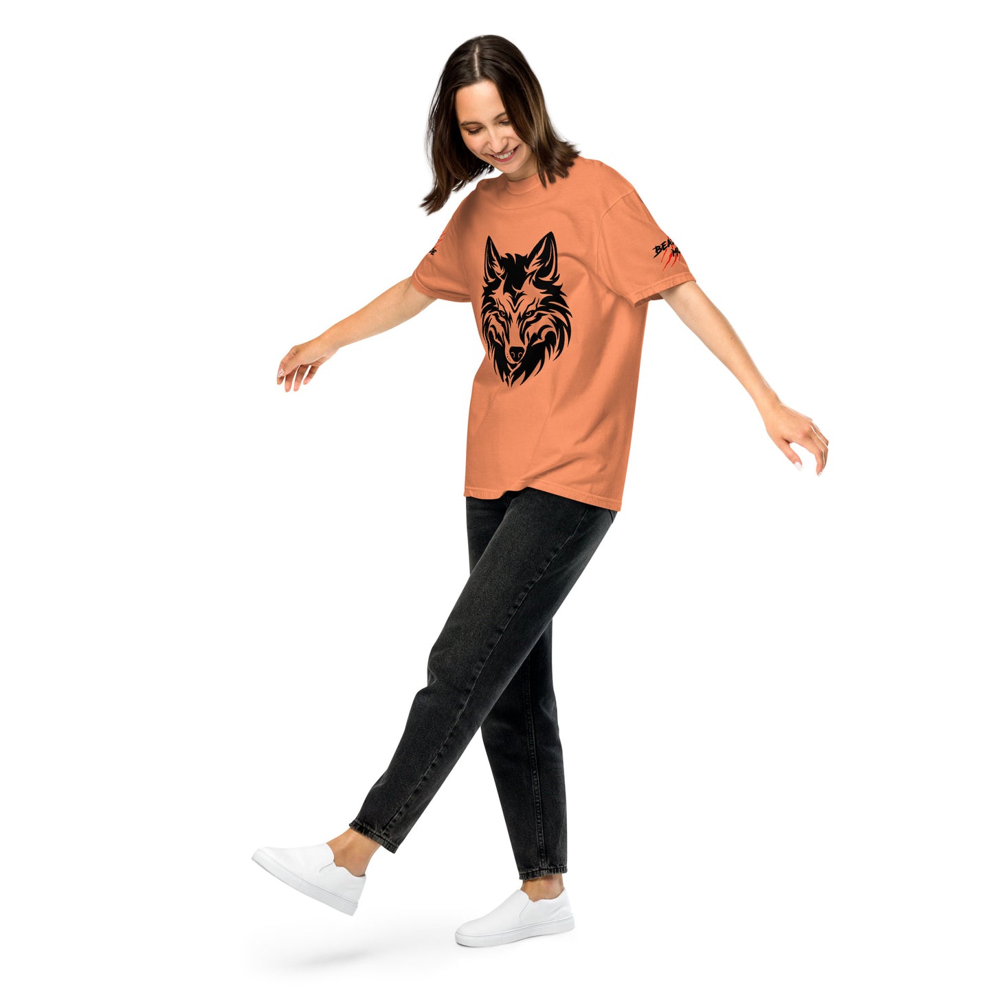 Beast Mode Wolf Unisex Garment-Dyed Heavyweight T-shirt