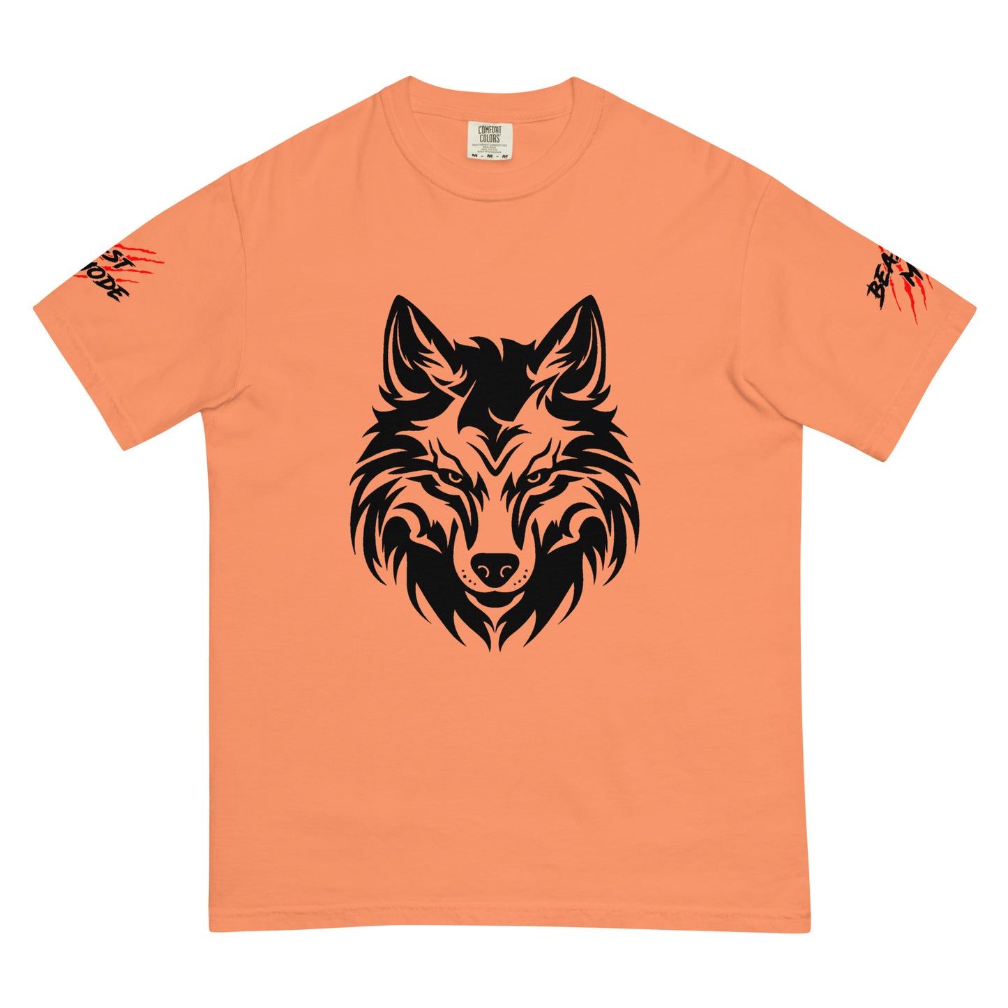 Beast Mode Wolf Unisex Garment-Dyed Heavyweight T-shirt