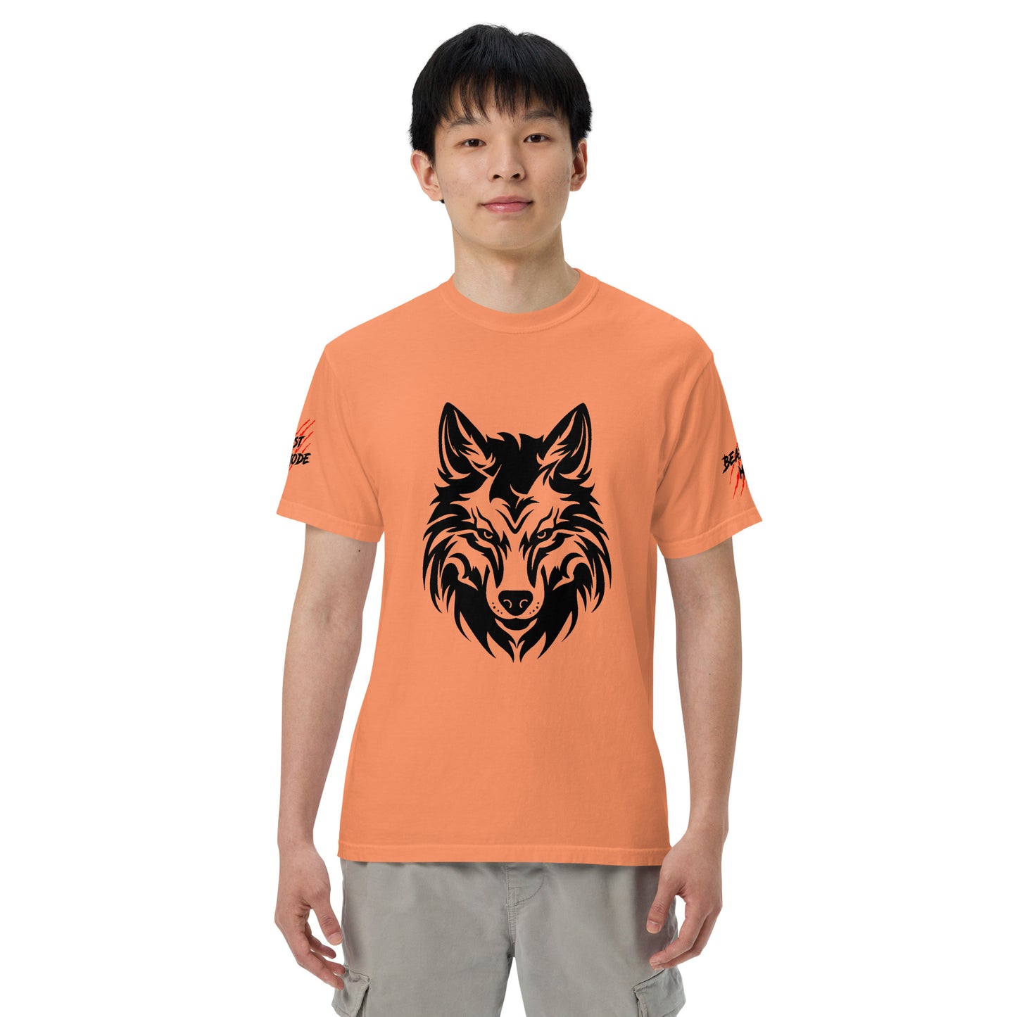 Beast Mode Wolf Unisex Garment-Dyed Heavyweight T-shirt