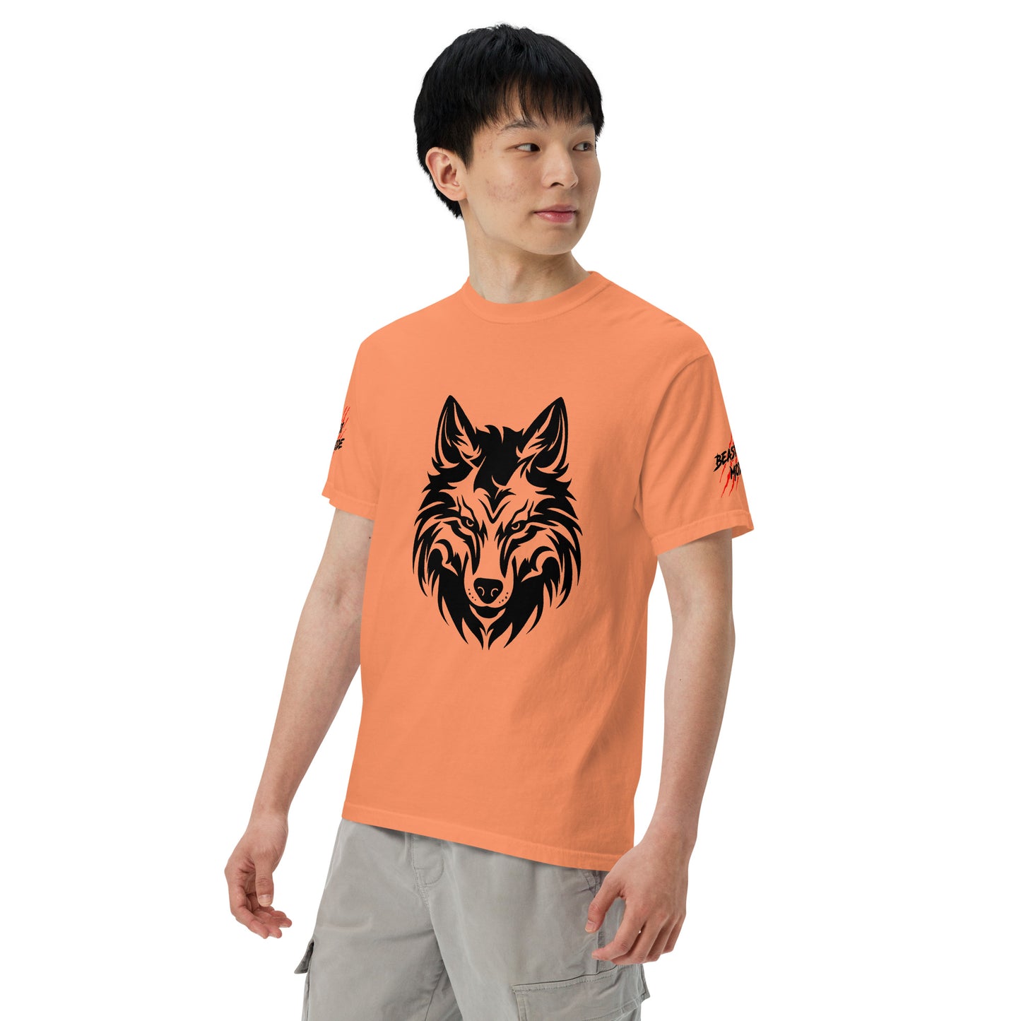 Beast Mode Wolf Unisex Garment-Dyed Heavyweight T-shirt