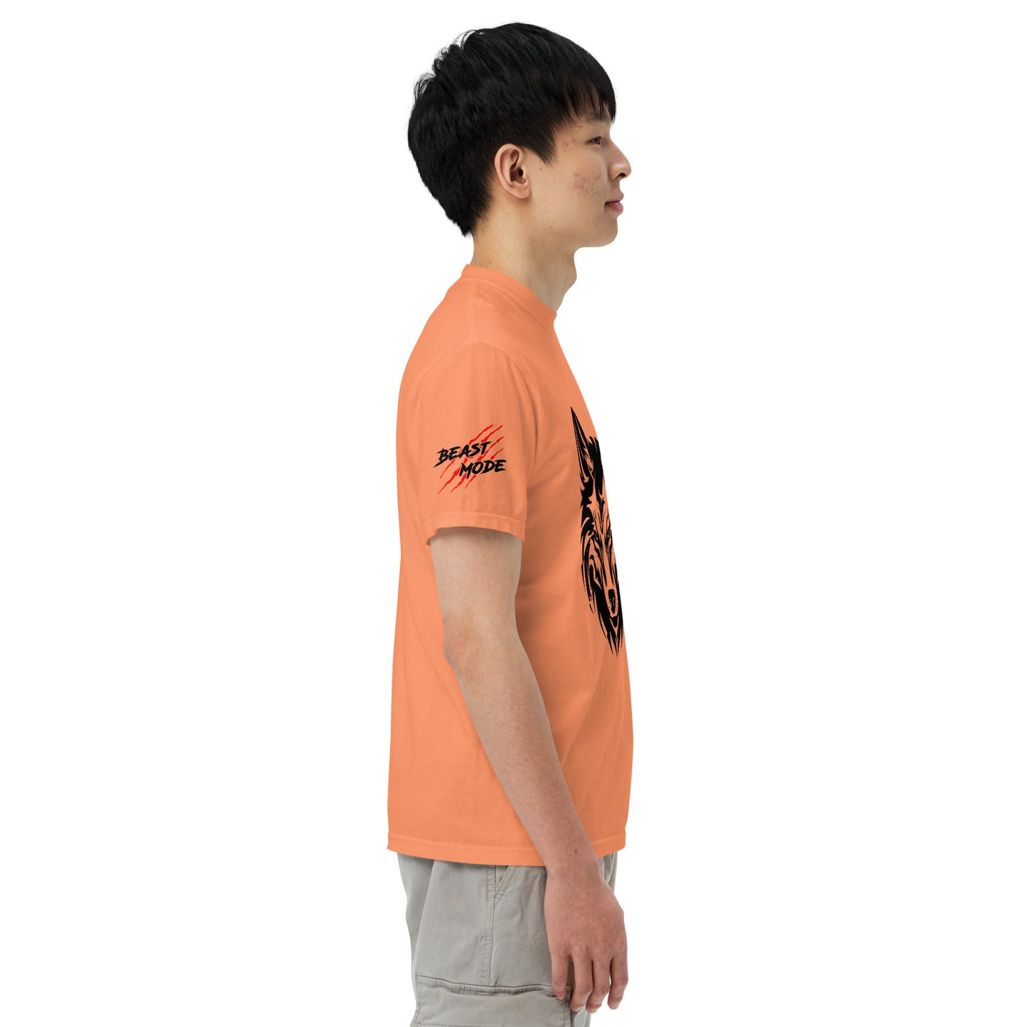 Beast Mode Wolf Unisex Garment-Dyed Heavyweight T-shirt