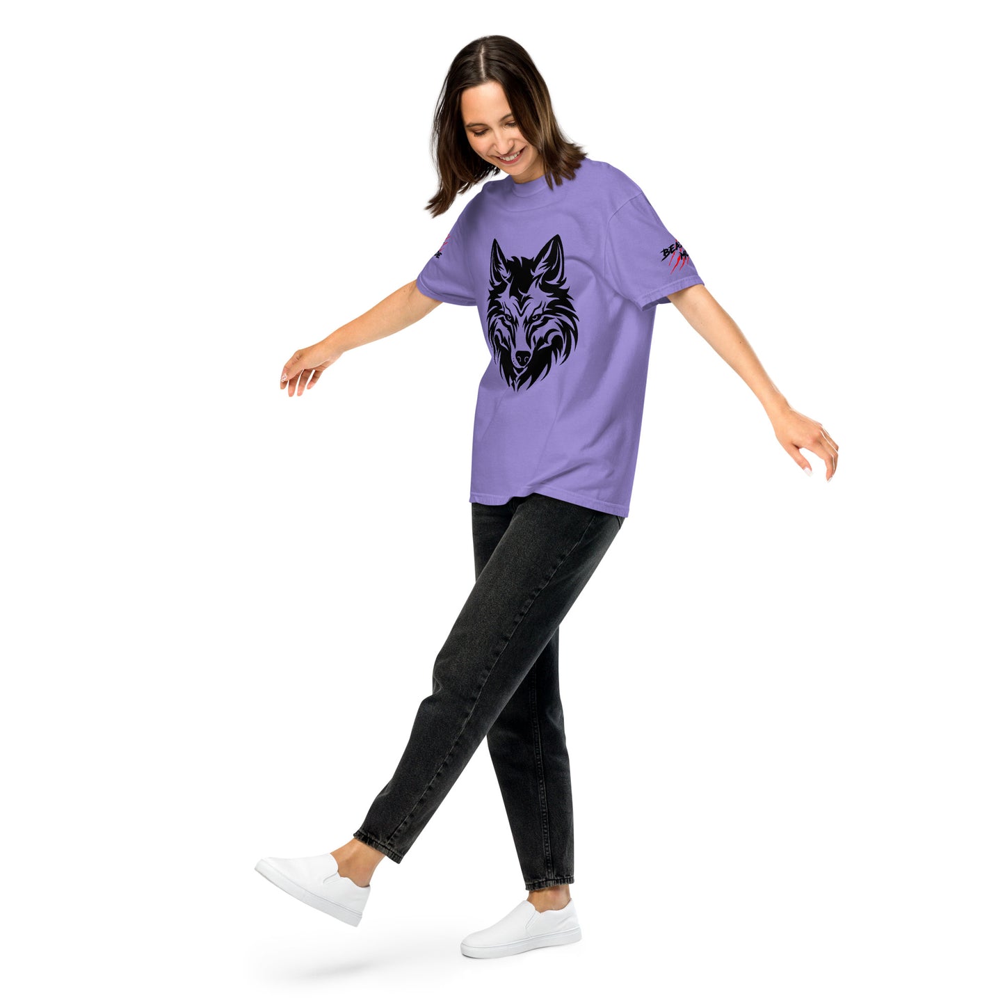 Beast Mode Wolf Unisex Garment-Dyed Heavyweight T-shirt