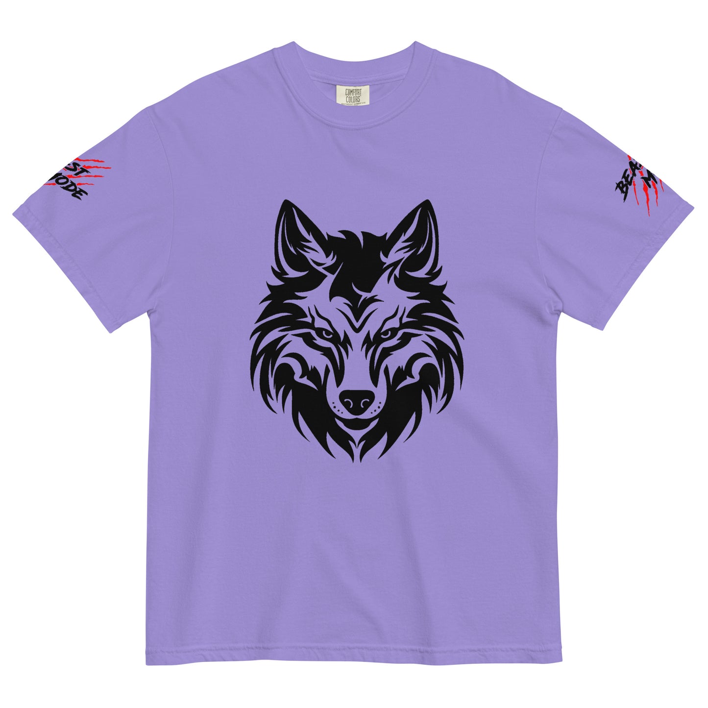 Beast Mode Wolf Unisex Garment-Dyed Heavyweight T-shirt
