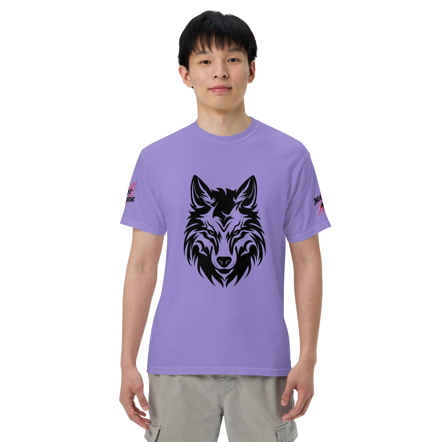 Beast Mode Wolf Unisex Garment-Dyed Heavyweight T-shirt