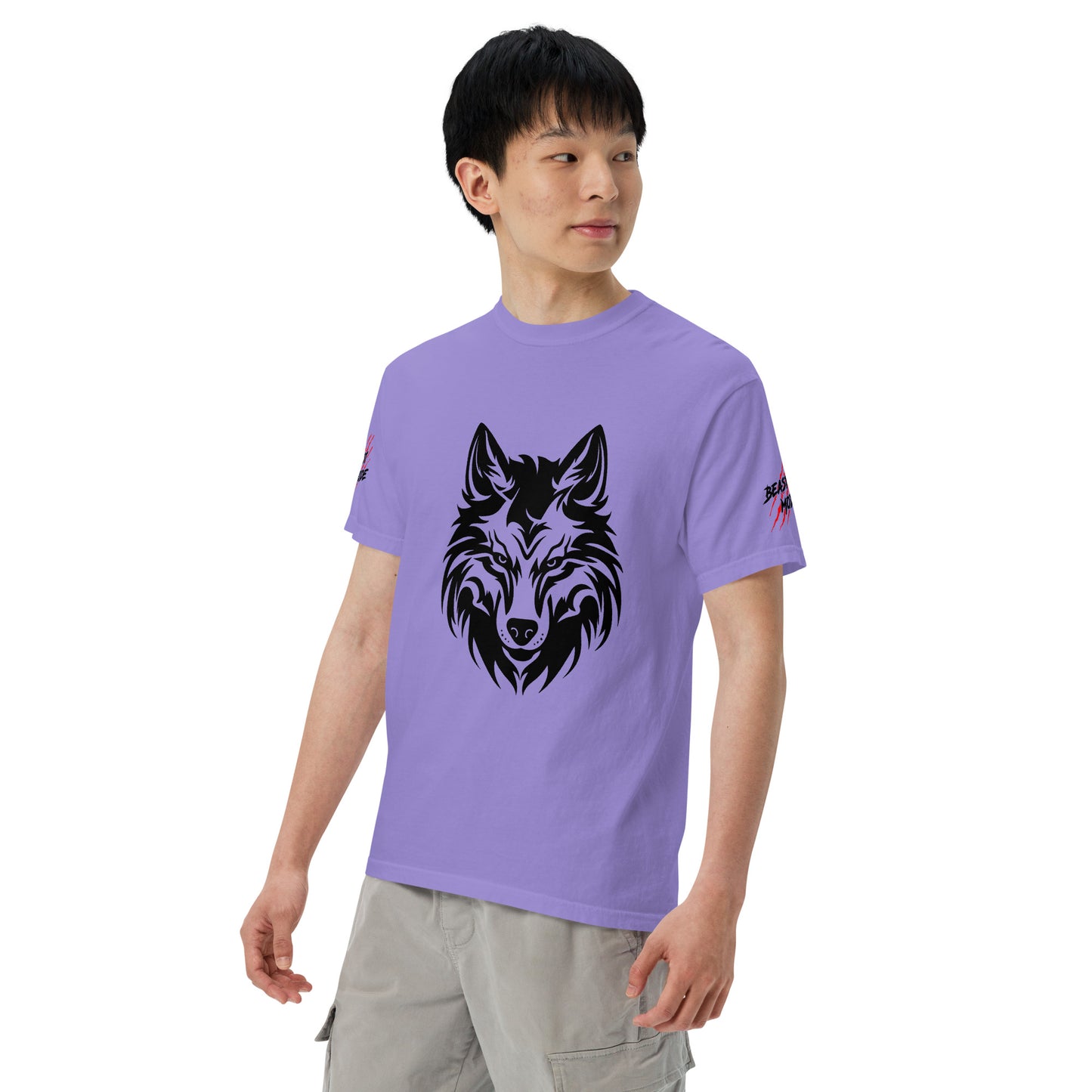 Beast Mode Wolf Unisex Garment-Dyed Heavyweight T-shirt