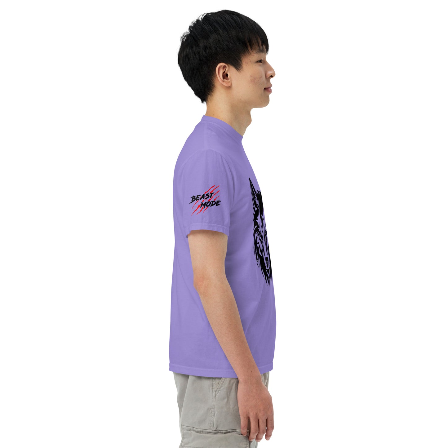 Beast Mode Wolf Unisex Garment-Dyed Heavyweight T-shirt