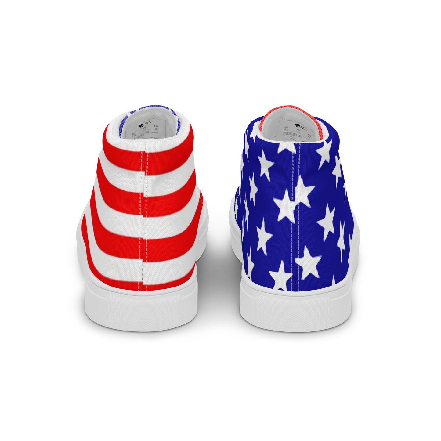 Stars and Stripes Women’s High Top Canvas Shoes