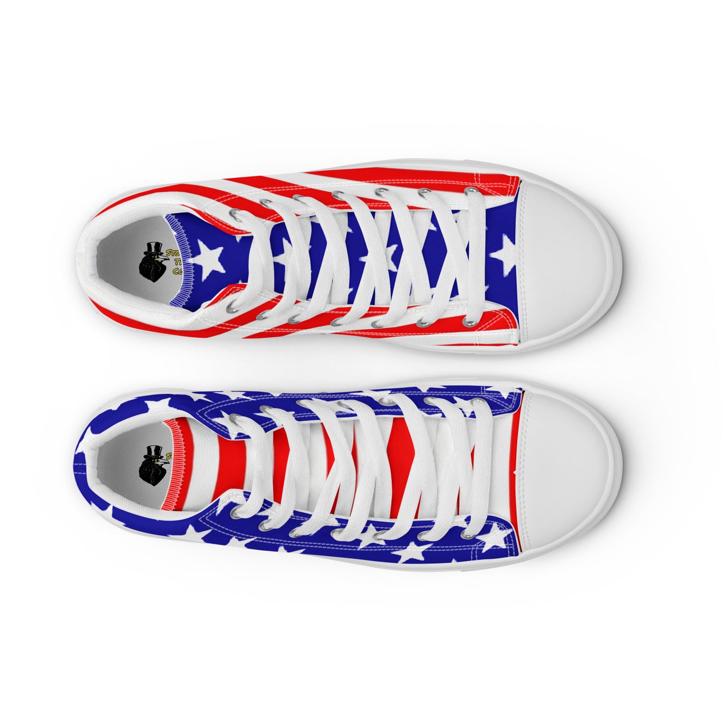 Stars and Stripes Women’s High Top Canvas Shoes