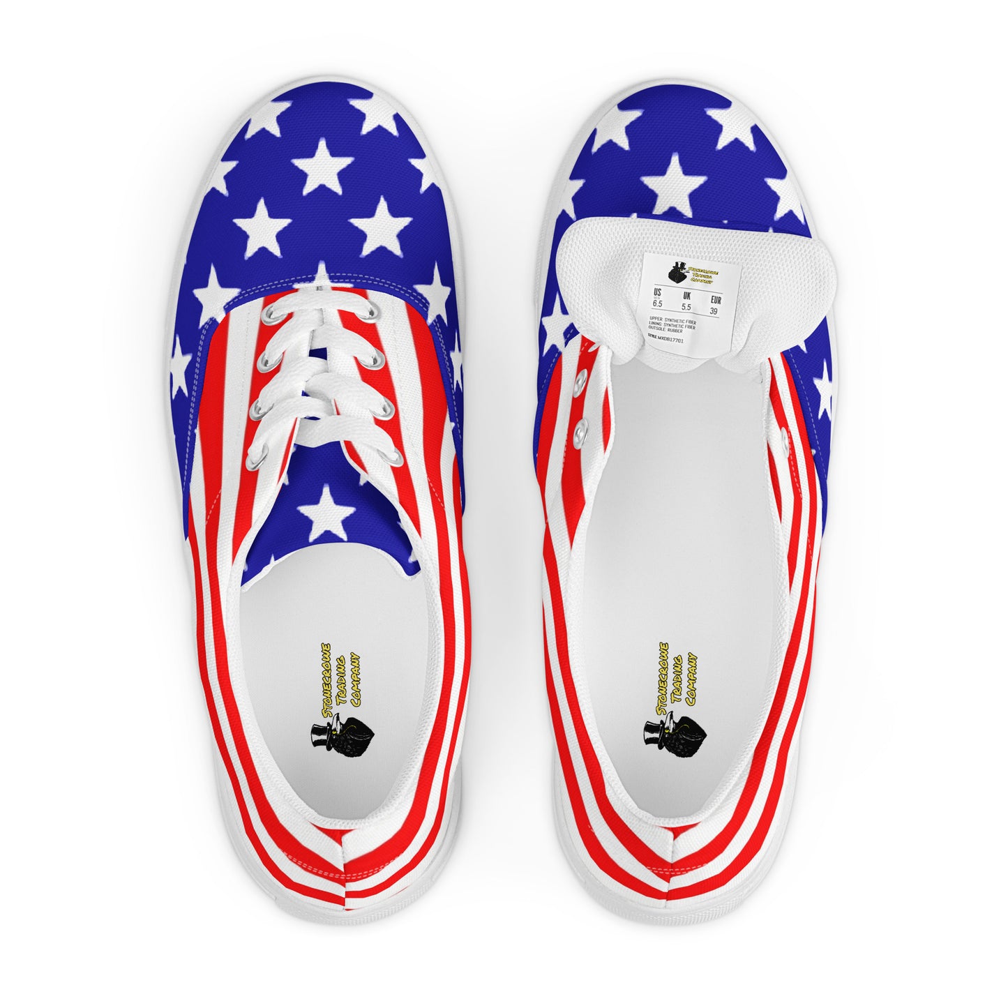 Stars and Stripes Women’s Lace-up Canvas Shoes