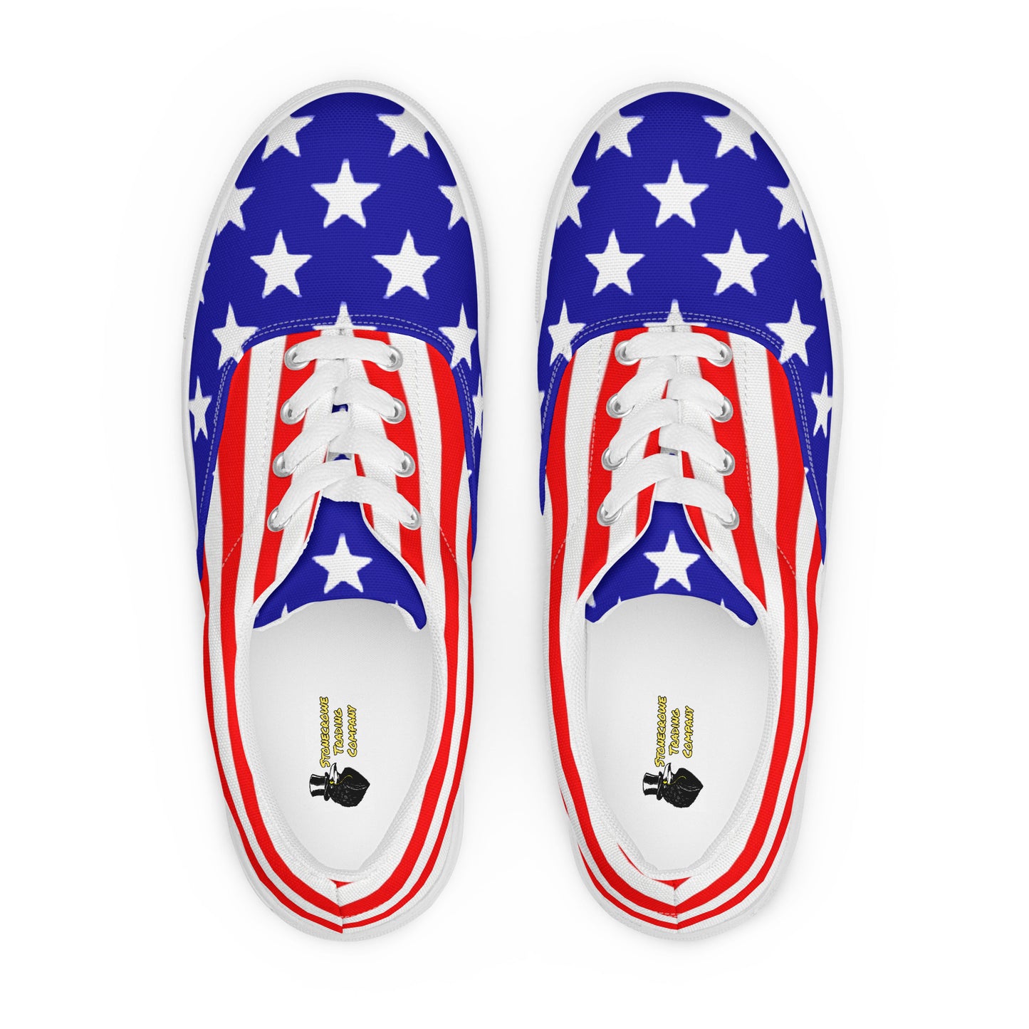 Stars and Stripes Women’s Lace-up Canvas Shoes