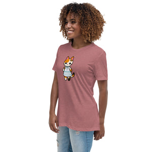 Calico Cat in a Sun Dress Women's Relaxed T-Shirt