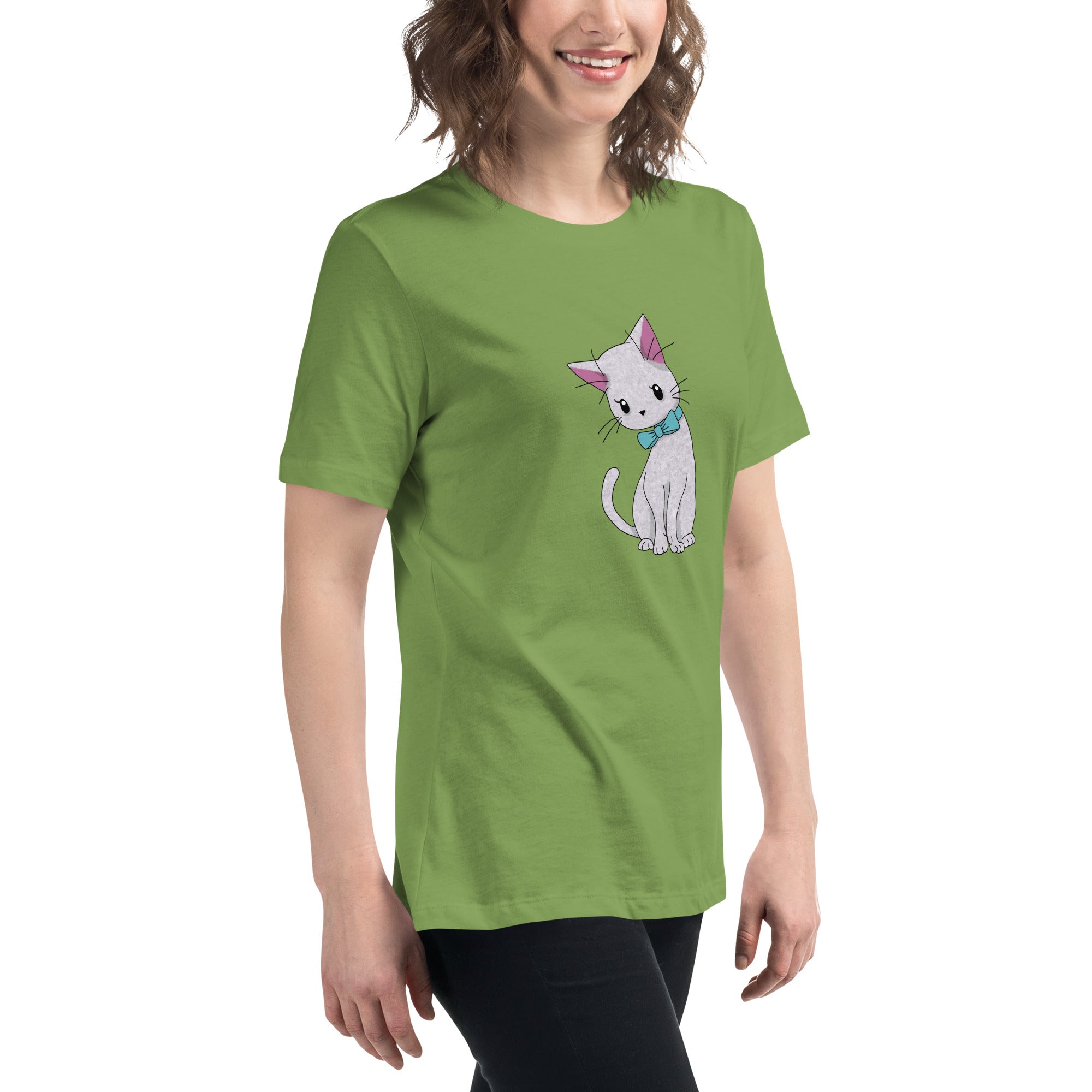 Cat with Bow Tie Women's Relaxed T-Shirt