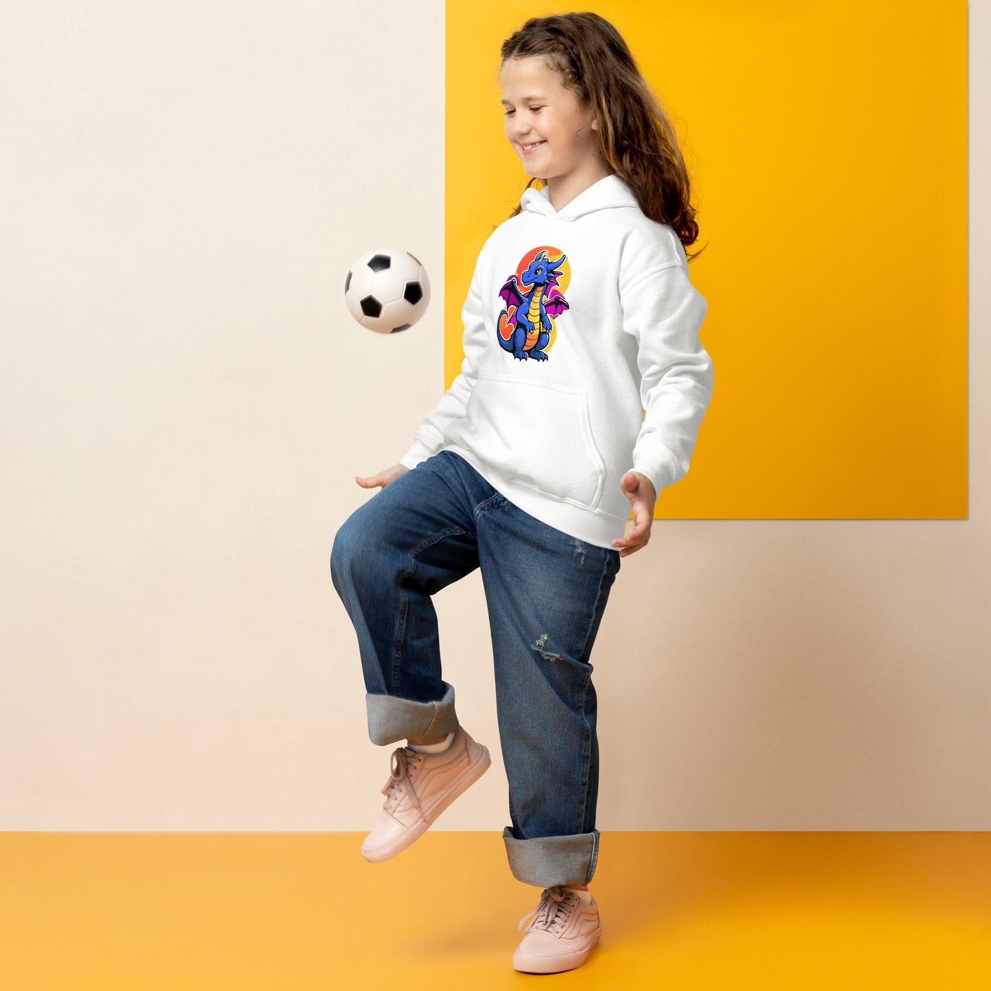 Cute Dragon Youth Heavy Blend Hoodie