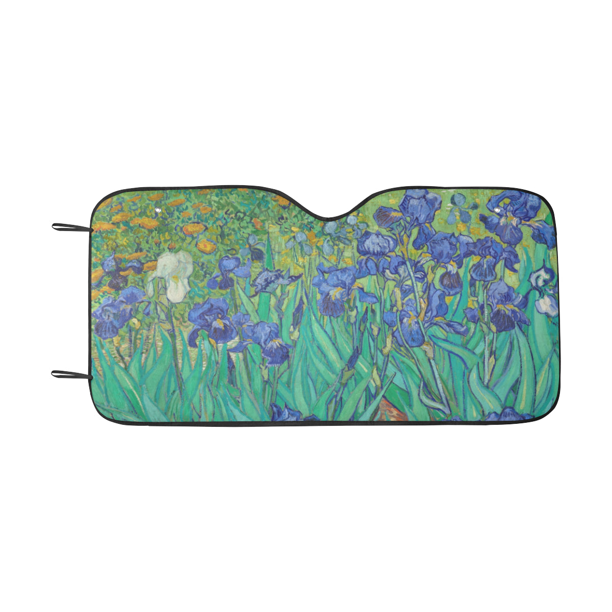 Irises by Van Gogh Auto Sun Shade 55" x 29.53"
