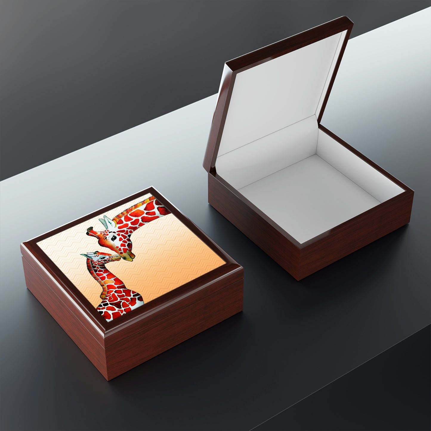 Giraffe Mom Jewelry Box
