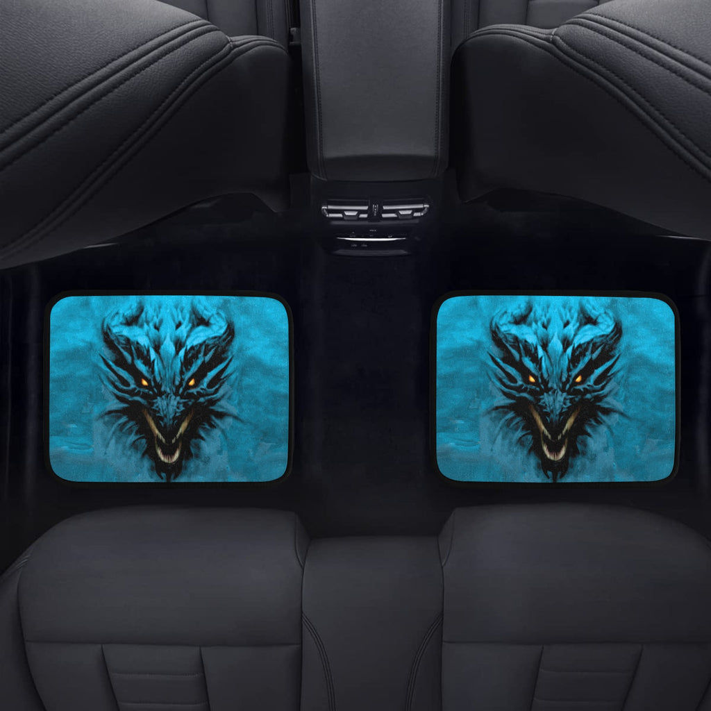 Aqua Shadow Dragon Back Car Floor Mat (2pcs)