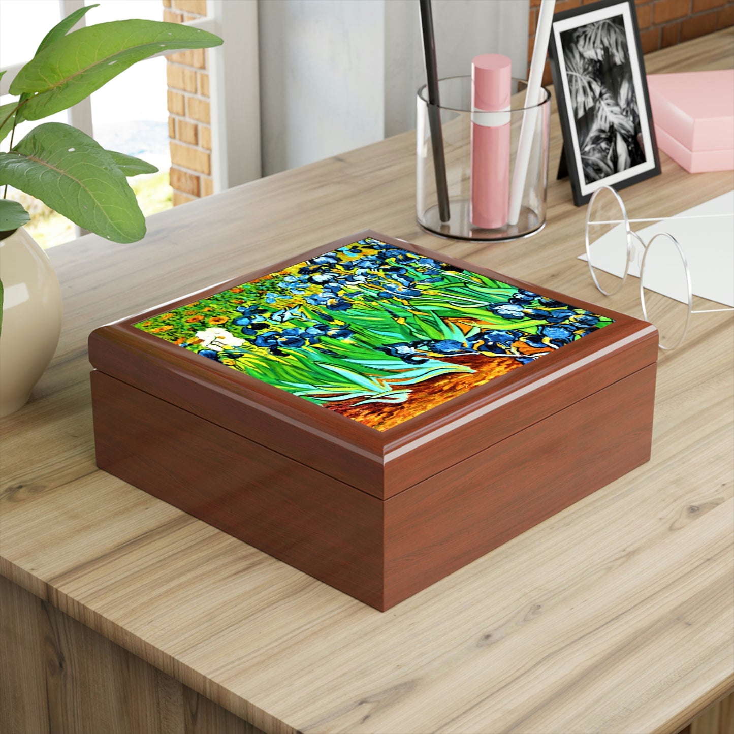 Irises by van Gogh Jewelry Box