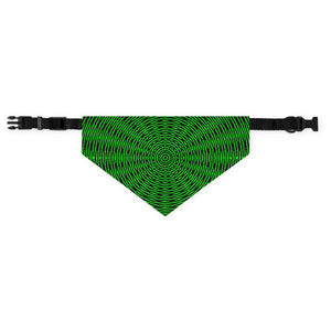 Green Kaleidoscope Pet Bandanna Collar