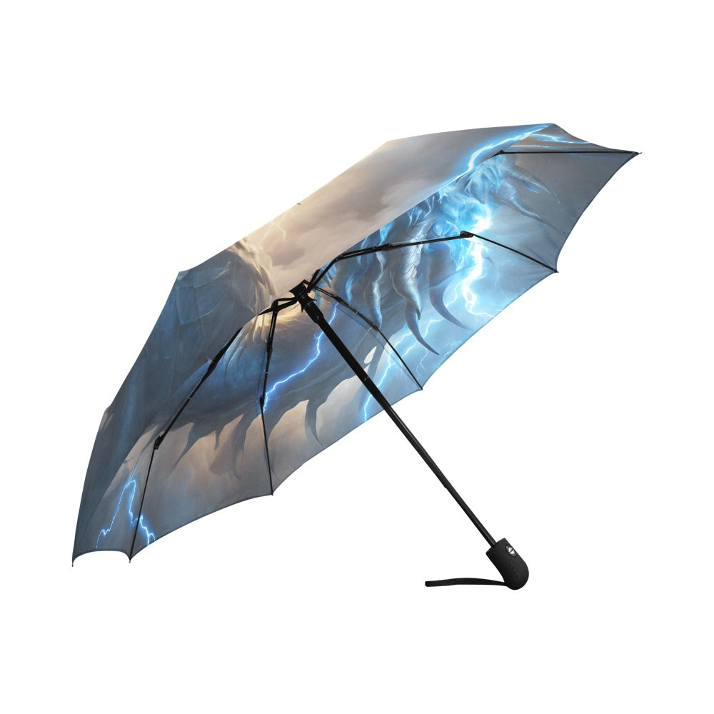 Blue Dragon Lightning Automatic Foldable Umbrella