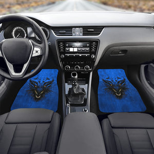 Rich Blue Shadow Dragon Front Car Floor Mat (2pcs)
