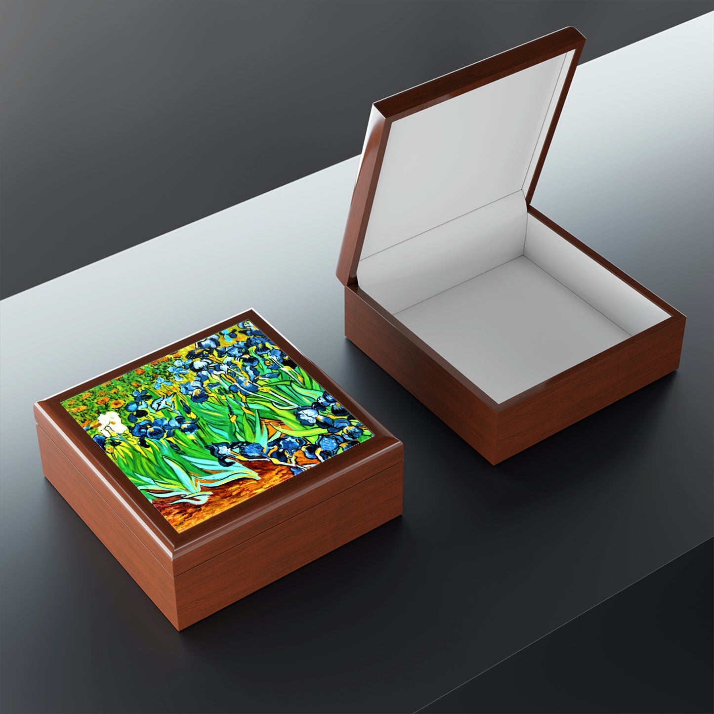 Irises by van Gogh Jewelry Box