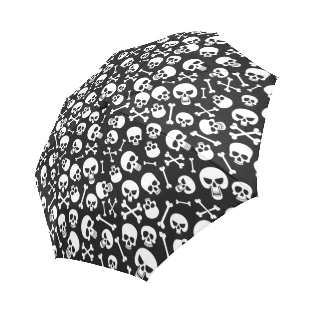 Skulls and Bones Automatic Foldable Umbrella