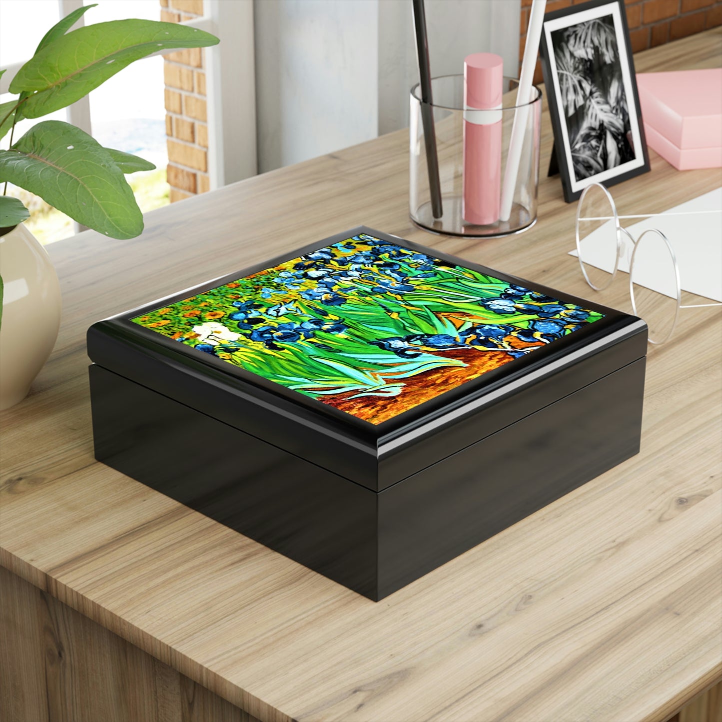 Irises by van Gogh Jewelry Box