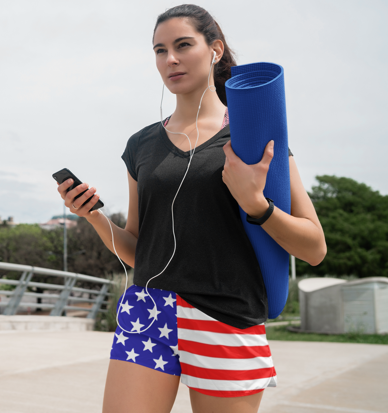 American Flag Women's Short Shorts