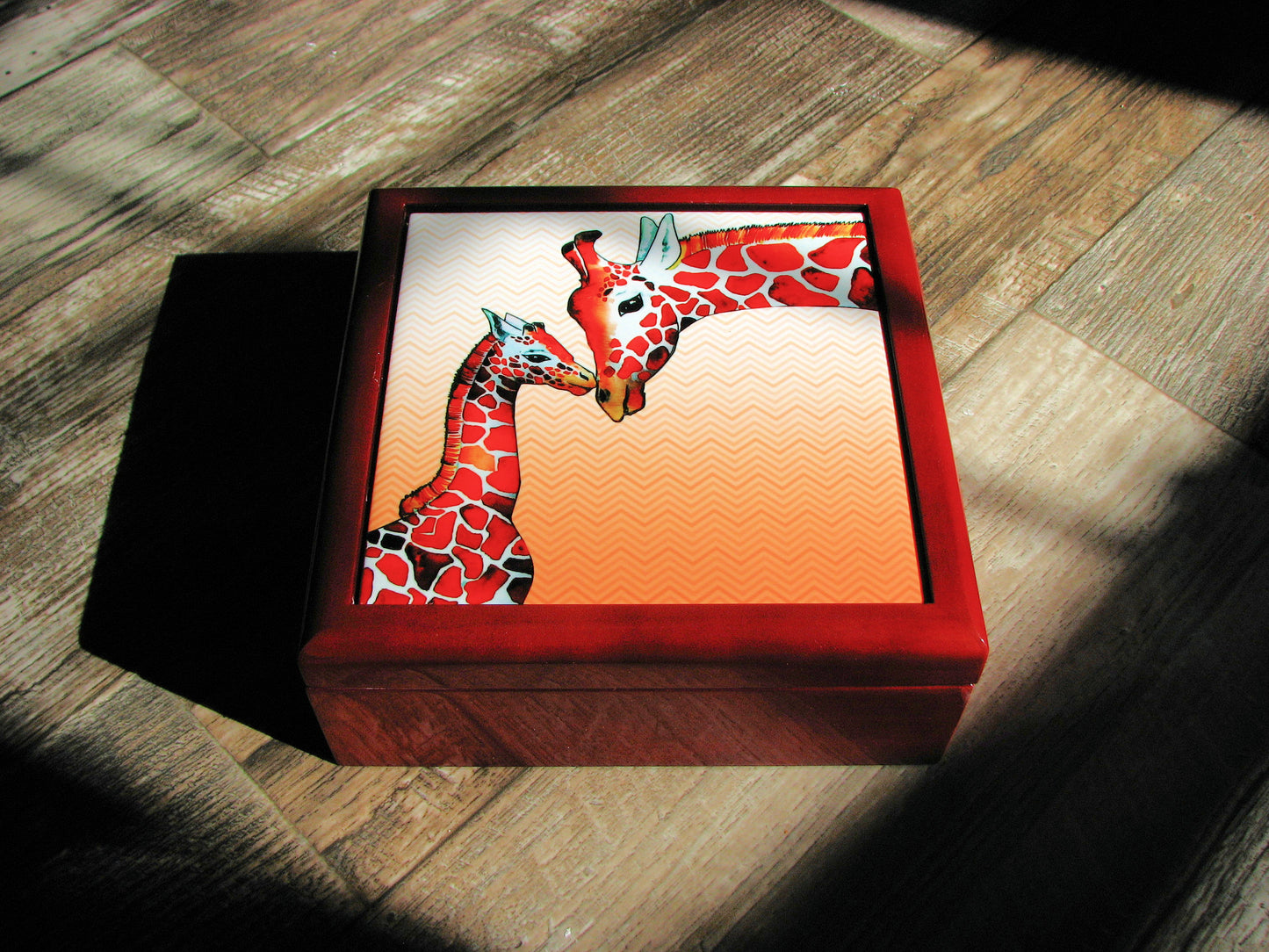 Giraffe Mom Jewelry Box