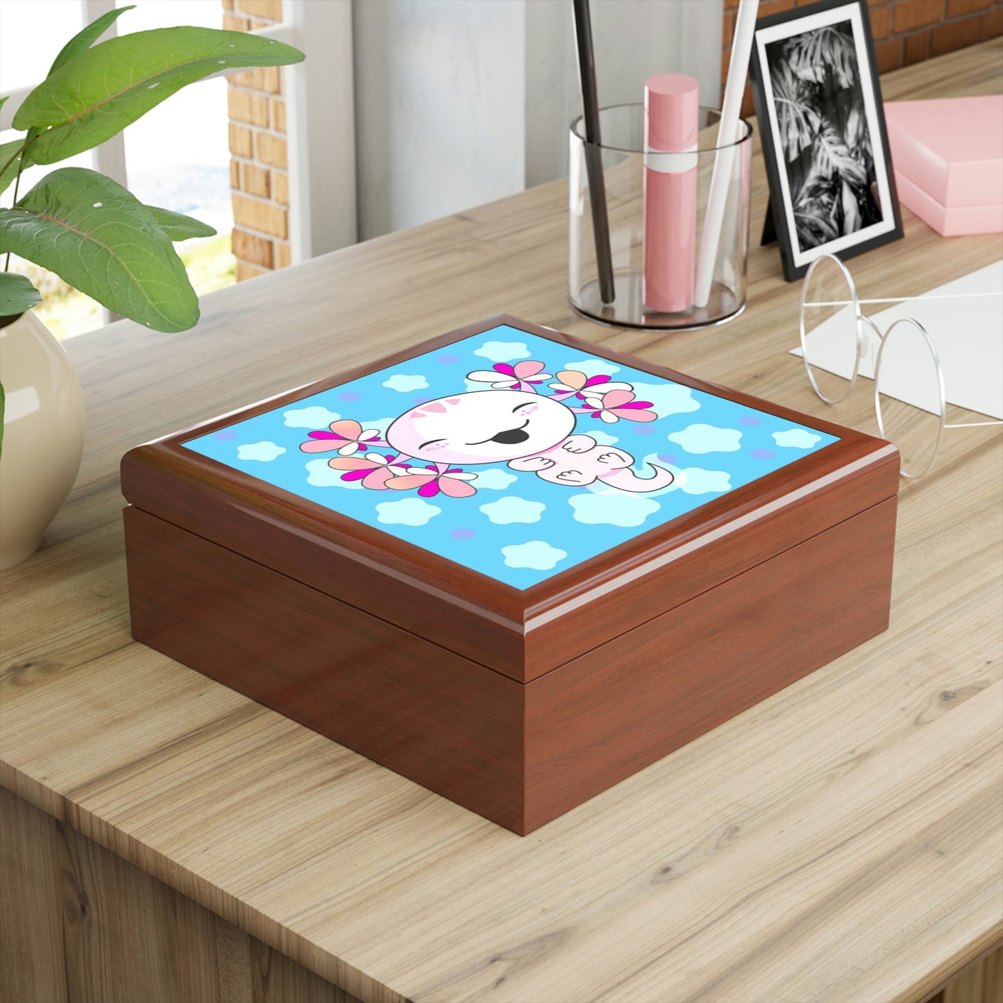 Happy Axolotl Jewelry Box