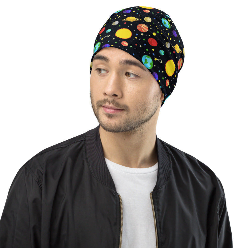 Solar System Print Beanie