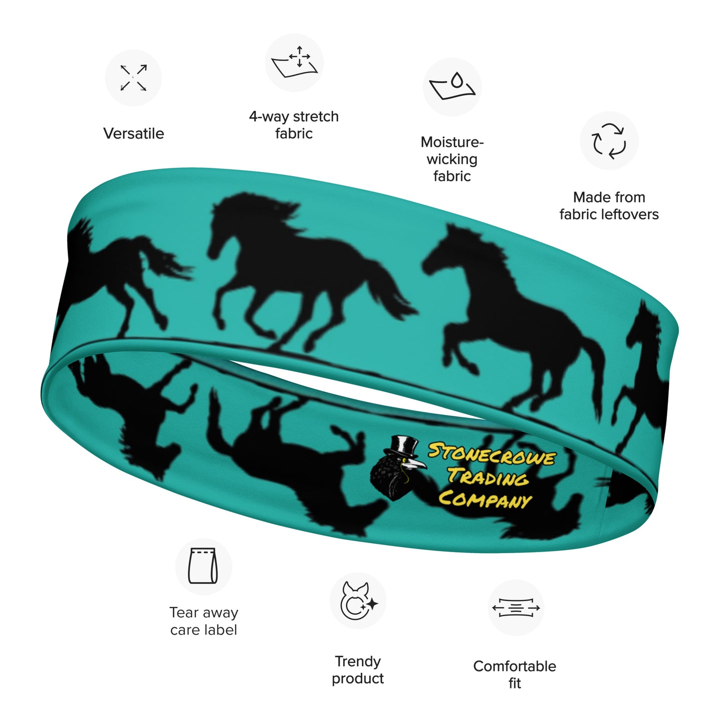 Running Horses Headband