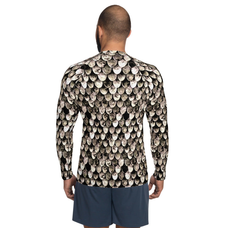 Tarnished Scale Mail Print Men's Rash Guard