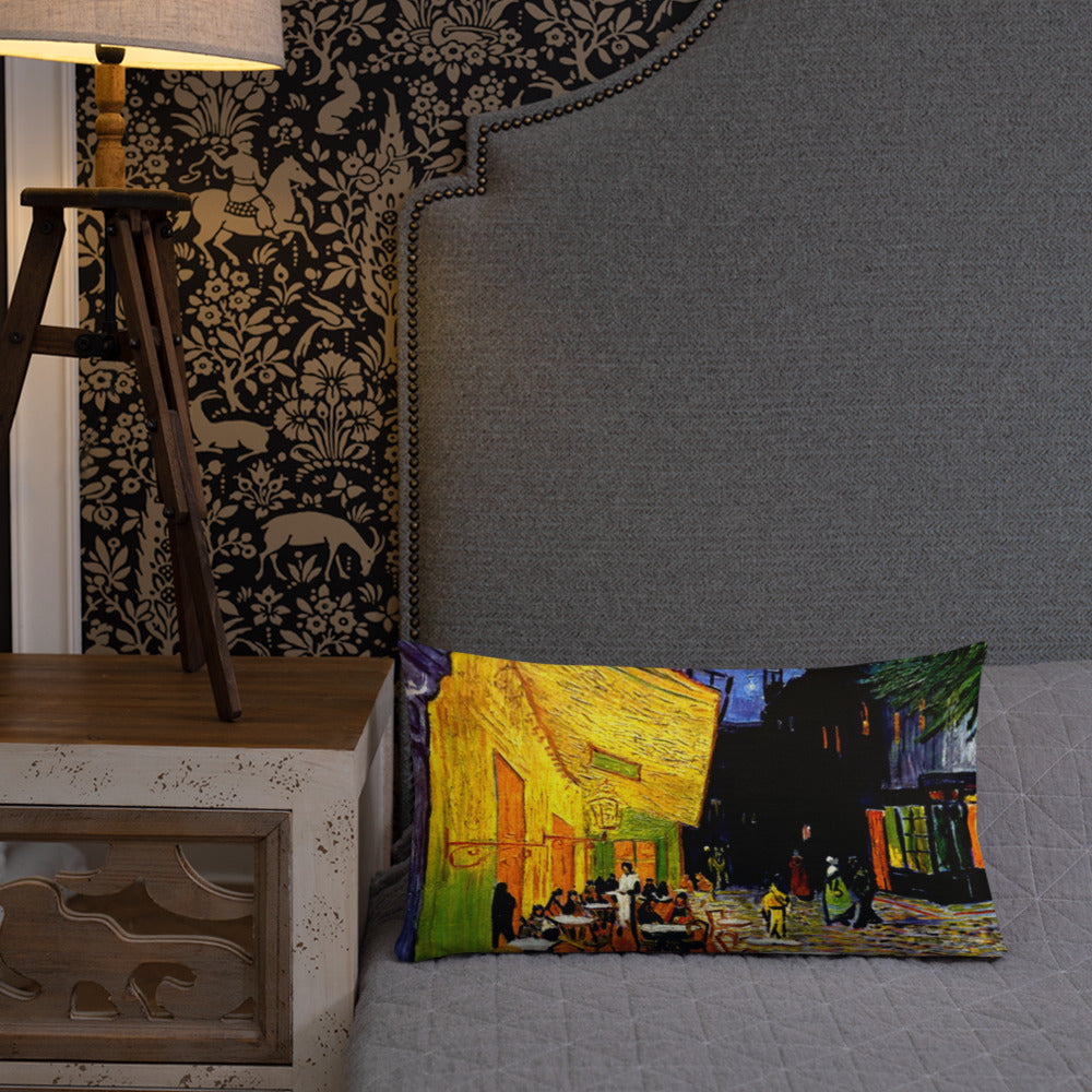 Cafe Terrace by van Gogh Premium Pillow