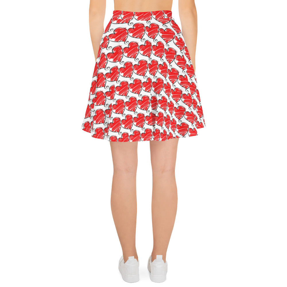 Hearts Skater Skirt