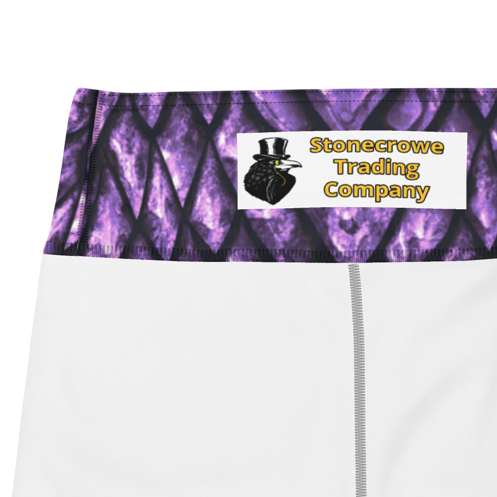 Amethyst Dragon Scales Yoga Leggings