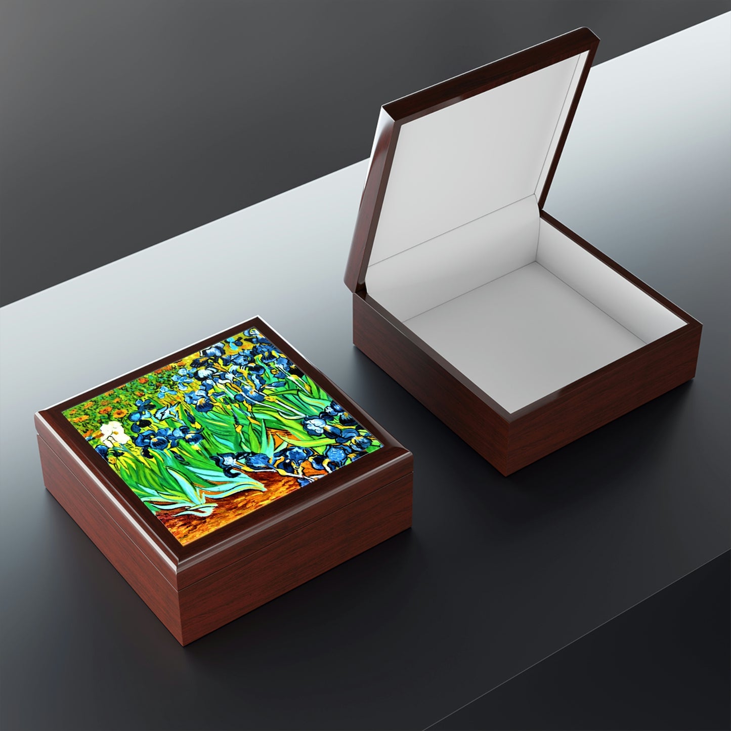 Irises by van Gogh Jewelry Box