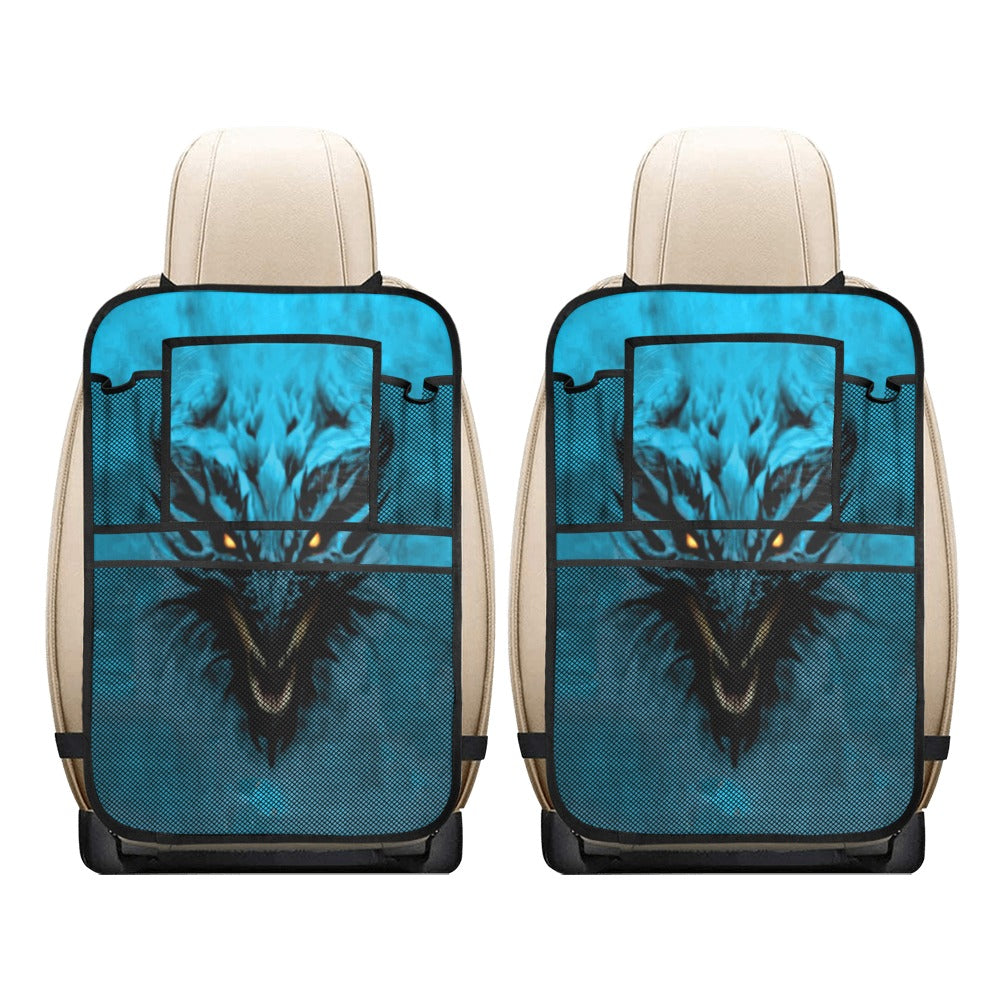 Aqua Shadow Dragon Bucket Seat Back Organizer (2-Pack)