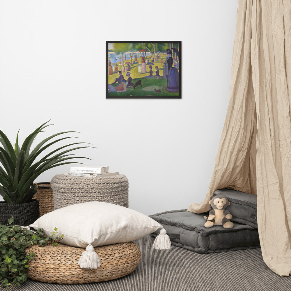 Sunday at la Grande Jatte by Georges Seurat Framed Paper Poster