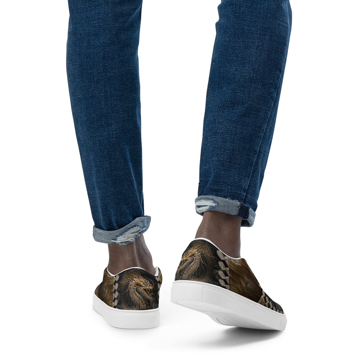Asian Dragon Men’s Slip-on Canvas Shoes