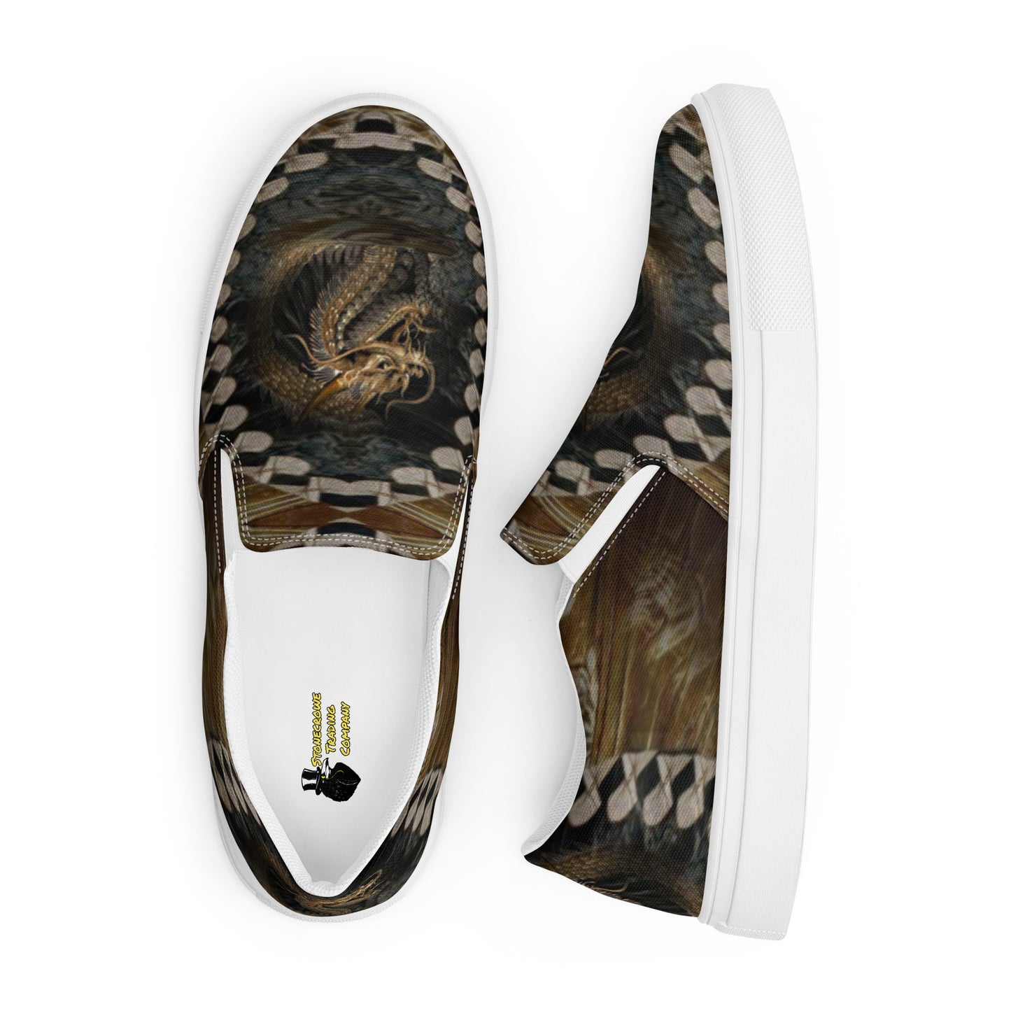 Asian Dragon Men’s Slip-on Canvas Shoes