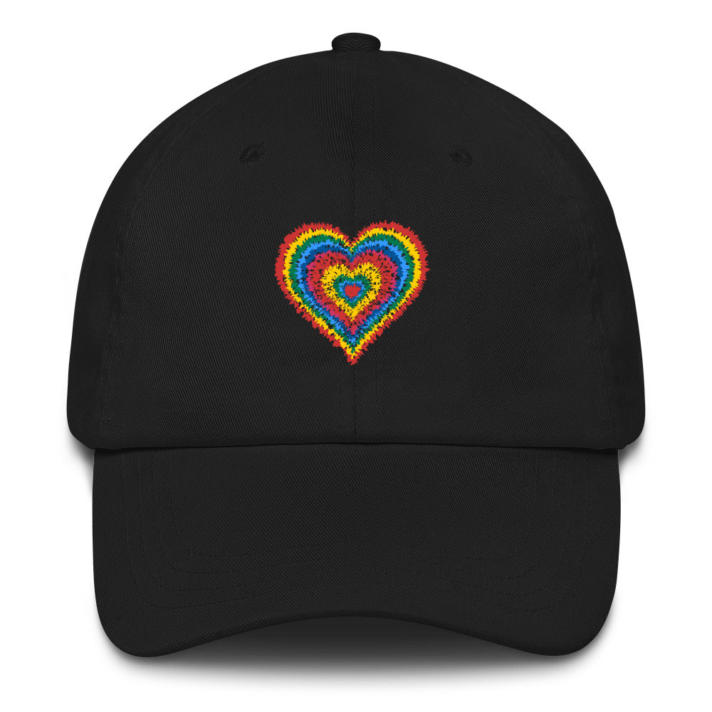 Rainbow Heart Cap