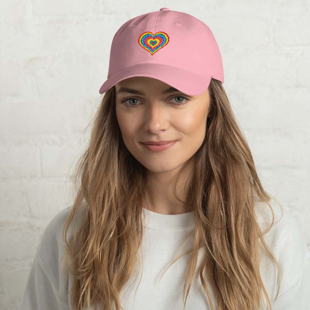 Rainbow Heart Cap