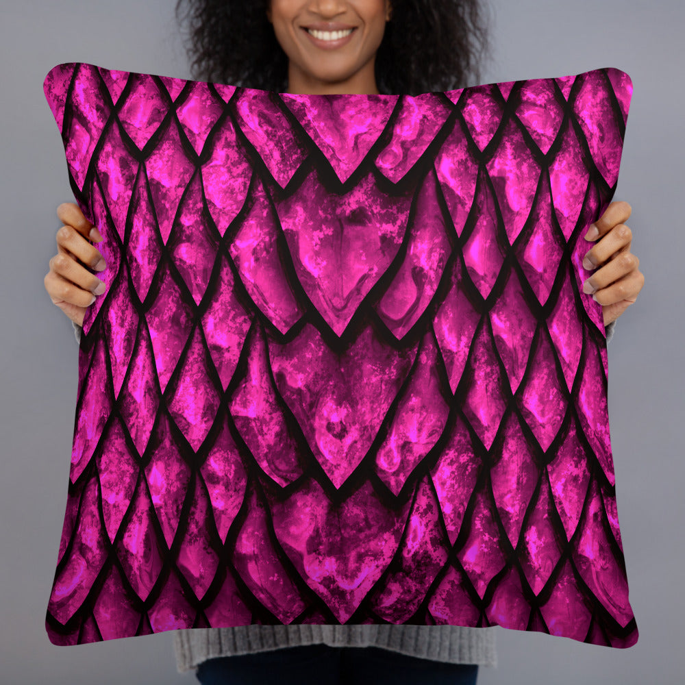 Tourmaline Dragon Hide Pillow