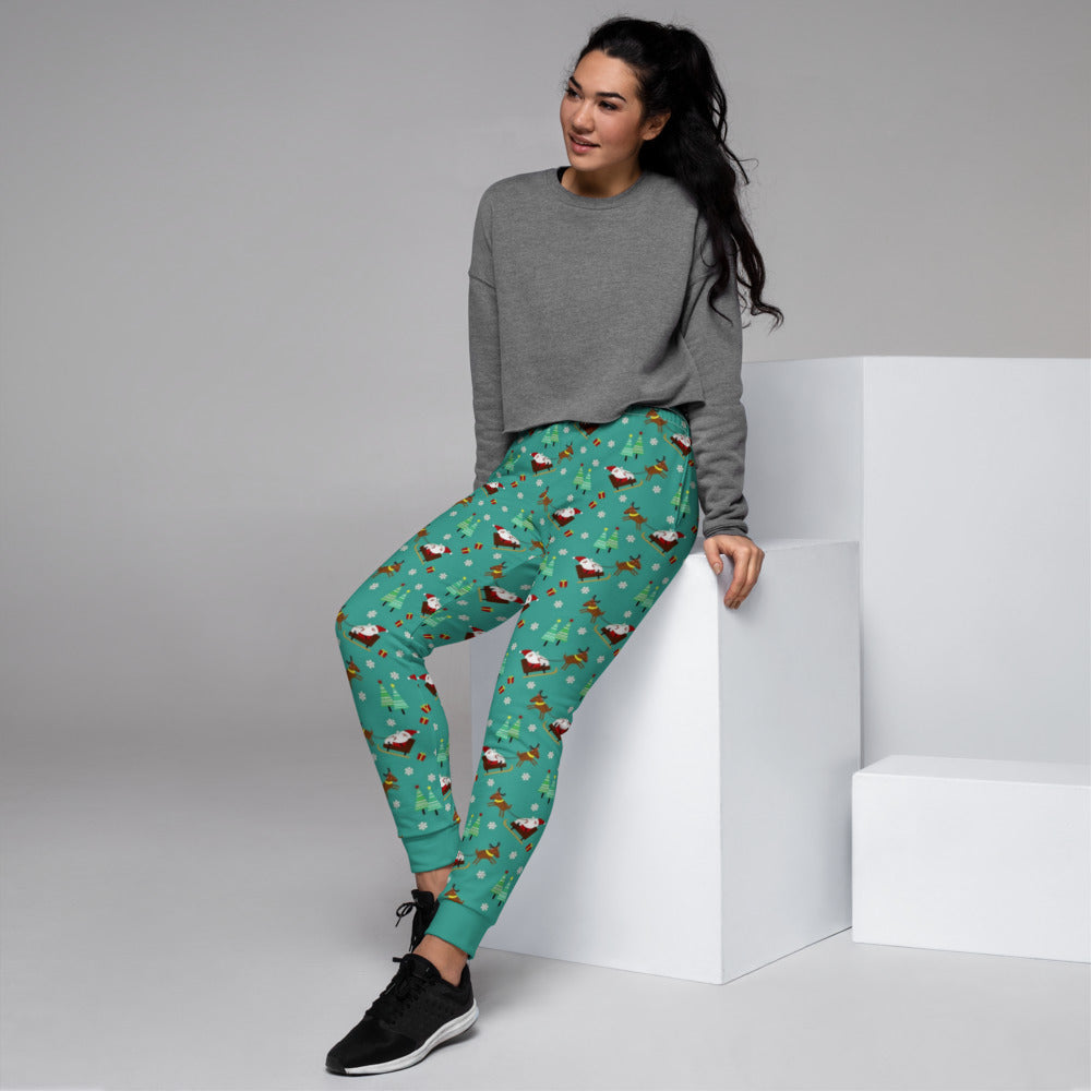Cute Santa Claus Women's Slim Fit Joggers – Stonecrowe Trading Co.