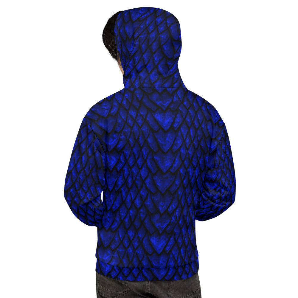 Sapphire Dragon Scale Unisex Hoodie