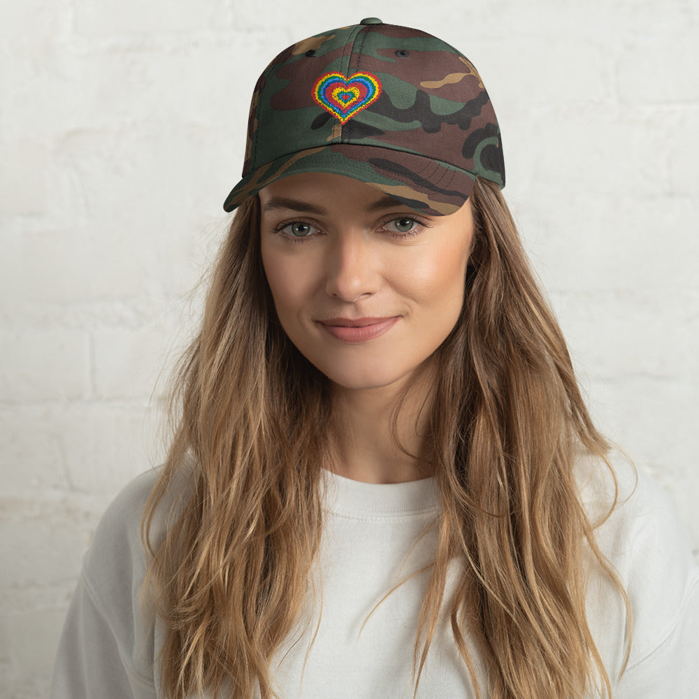 Rainbow Heart Cap