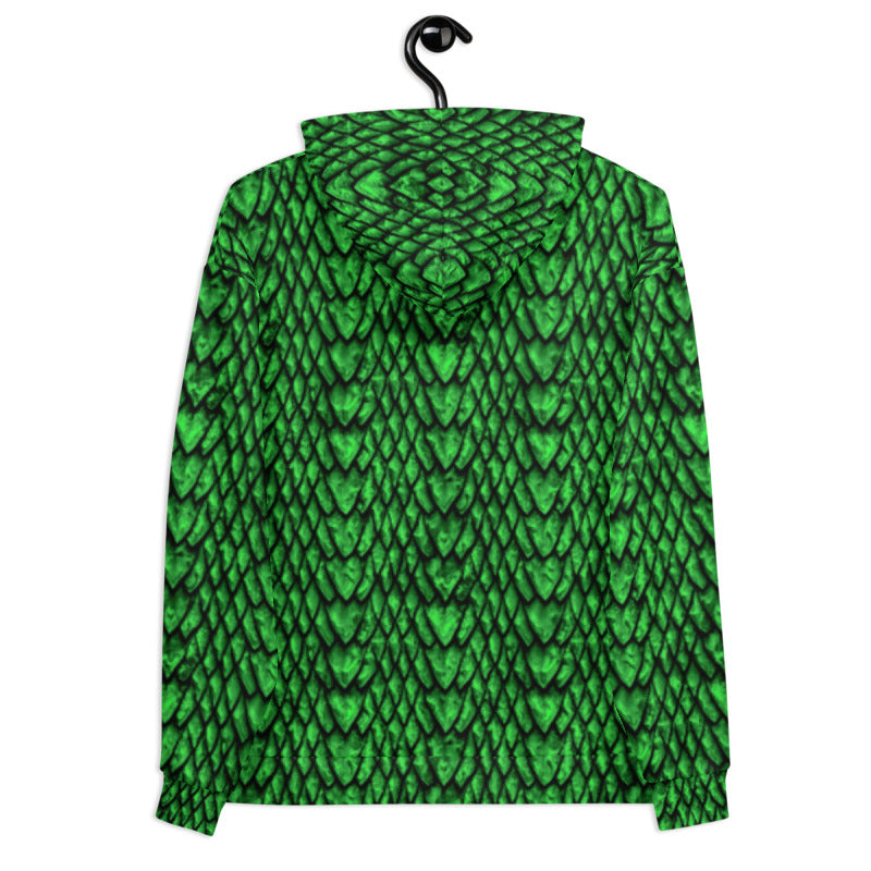 Emerald Dragon Scale Unisex Hoodie