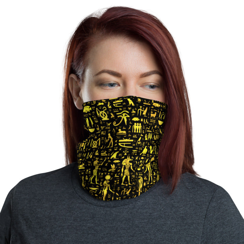 Egyptian Hieroglyphs Neck Gaiter